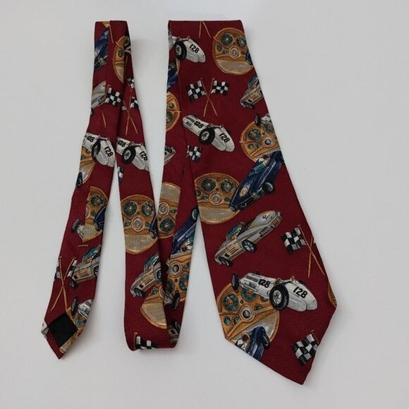 Vintage Other - Ferrell Reed Rutledge's Nascar Racing Car Men's 100% Silk Novelty Necktie